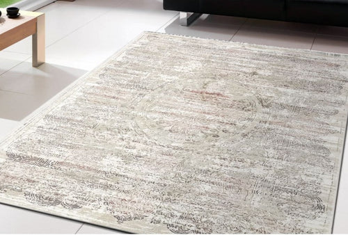 Chateau 98205-6111 Beige/Blush Rug - Shrink Polyester With 