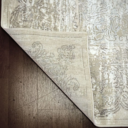 Chateau 98205-6242 Beige/Blue Rug - Shrink Polyester With 