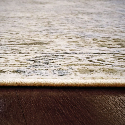 Chateau 98206-6242 Beige/Blue Rug - Shrink Polyester With 