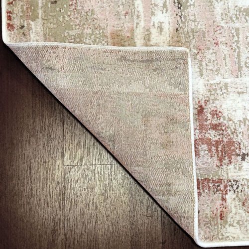 Chateau 98207-6111 Beige/Blush Rug - Shrink Polyester With 