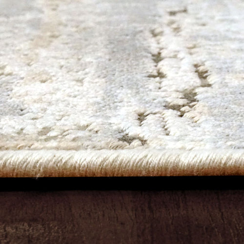 Chateau 98207-6242 Beige/Blue Rug - Shrink Polyester With 