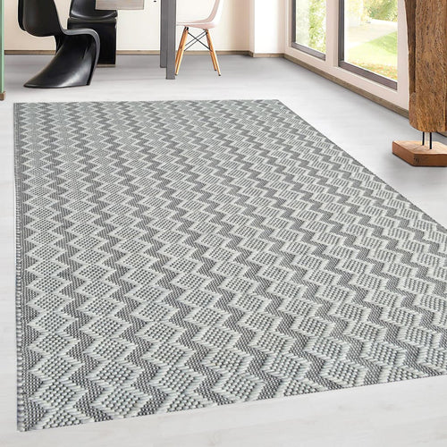 Cleveland 7451-900 Silver/Grey Rug - 60% Wool 40% Viscose