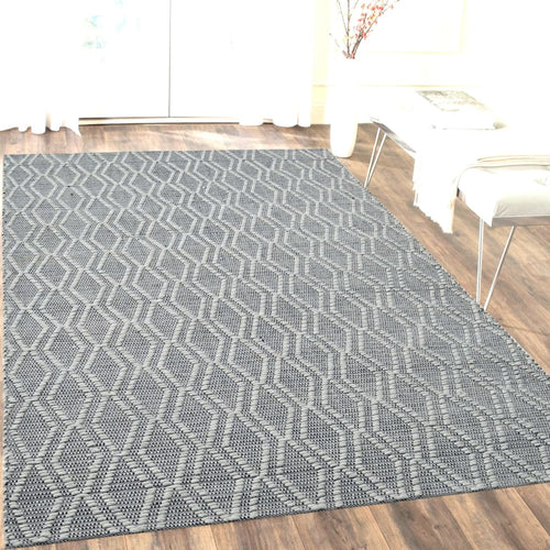 Cleveland 7455-900 Grey Rug - 60% Wool 40% Viscose