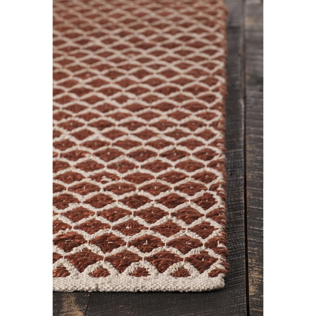 Chandra Zyata COS-39101 Rust Rug