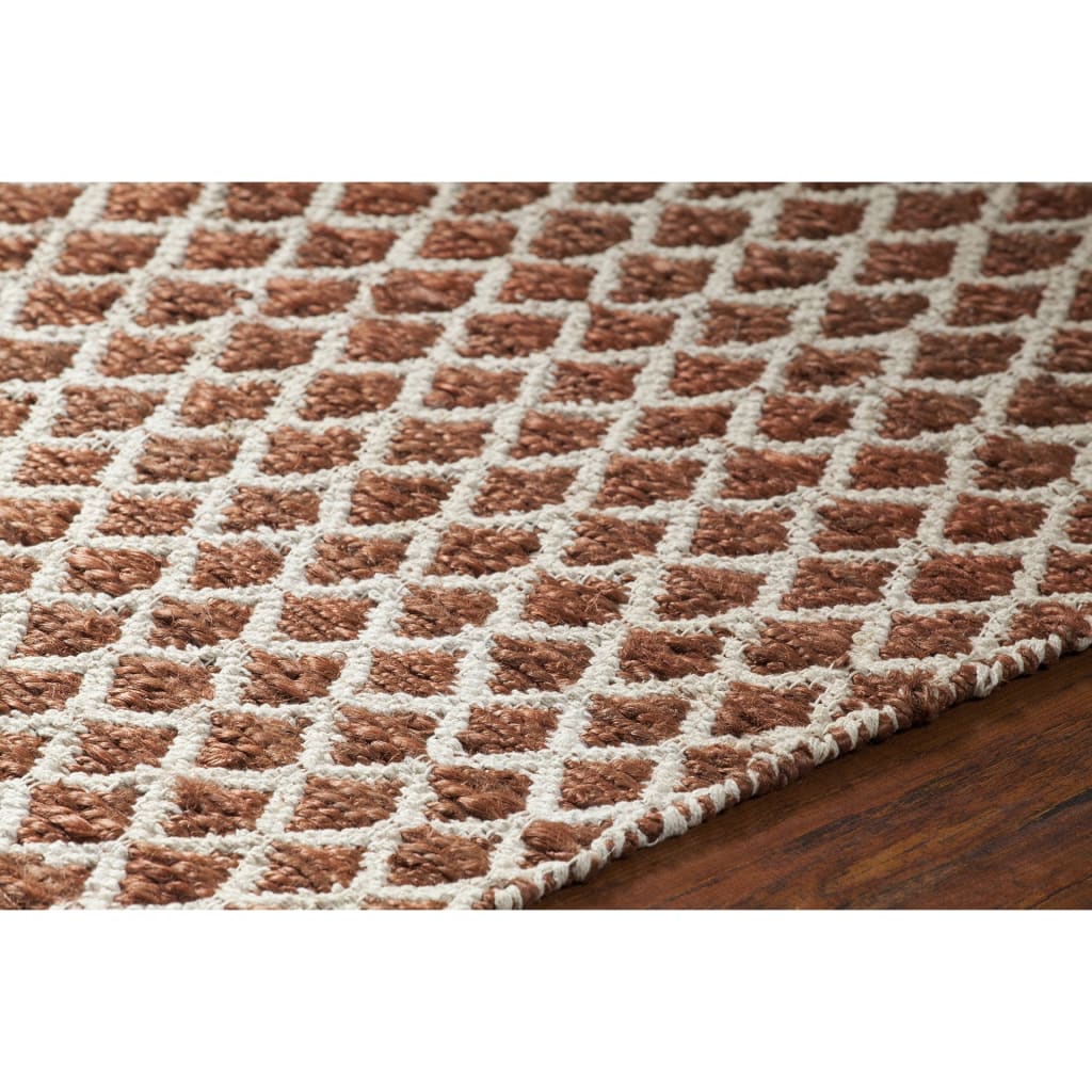 Chandra Zyata COS-39101 Rust Rug