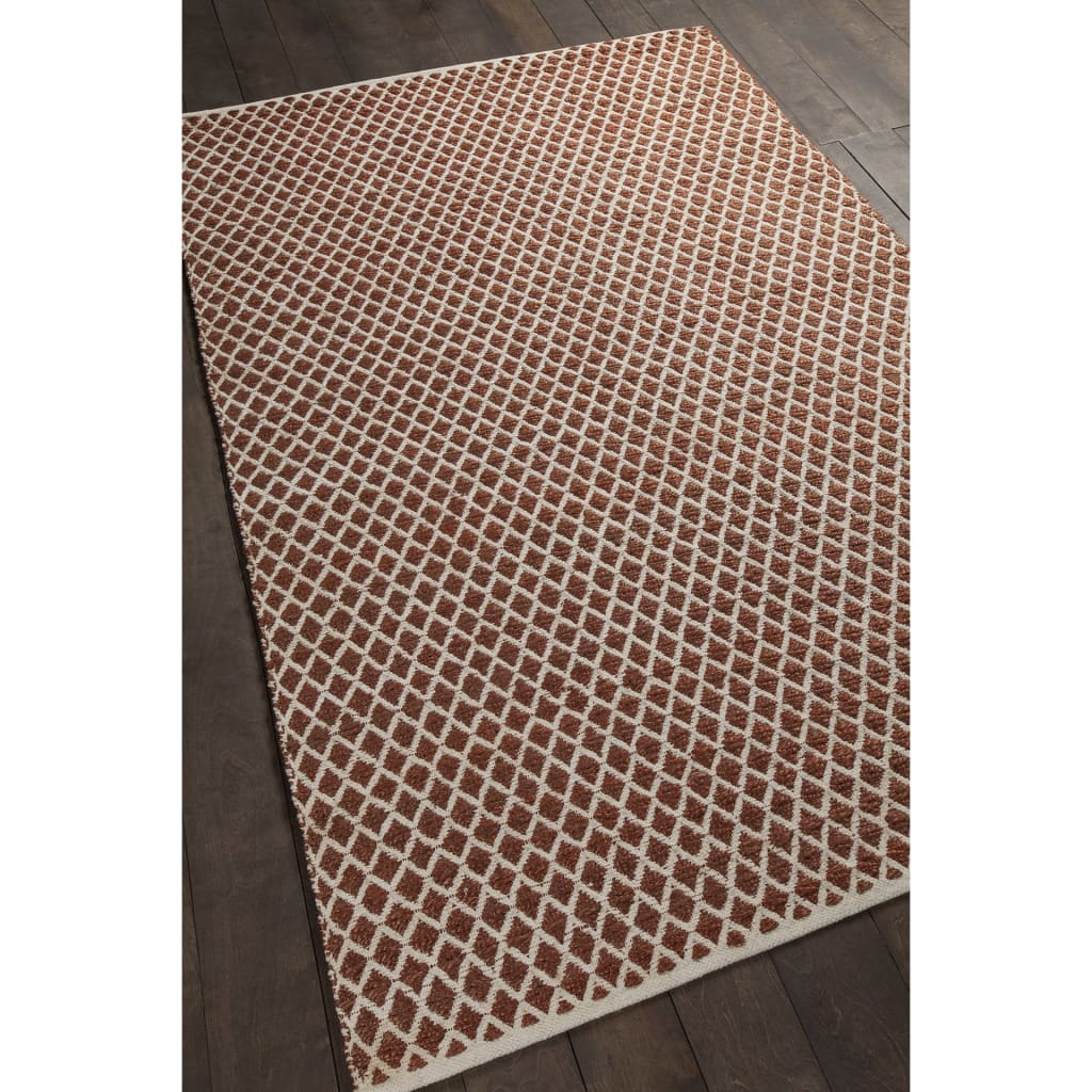 Chandra Zyata COS-39101 Rust Rug