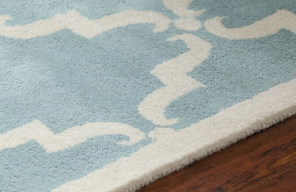 Chandra Davin DAV-25827 Light Aqua Rug