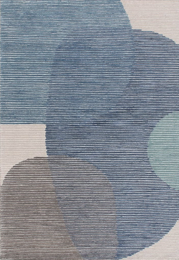 Dynamic Rugs ECCENTRIC 9603-591 Blue/Grey Rug