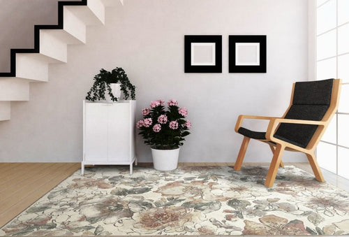 Eclipse 63528-6747 Cream/Multi Rug - 100% Excelon 
