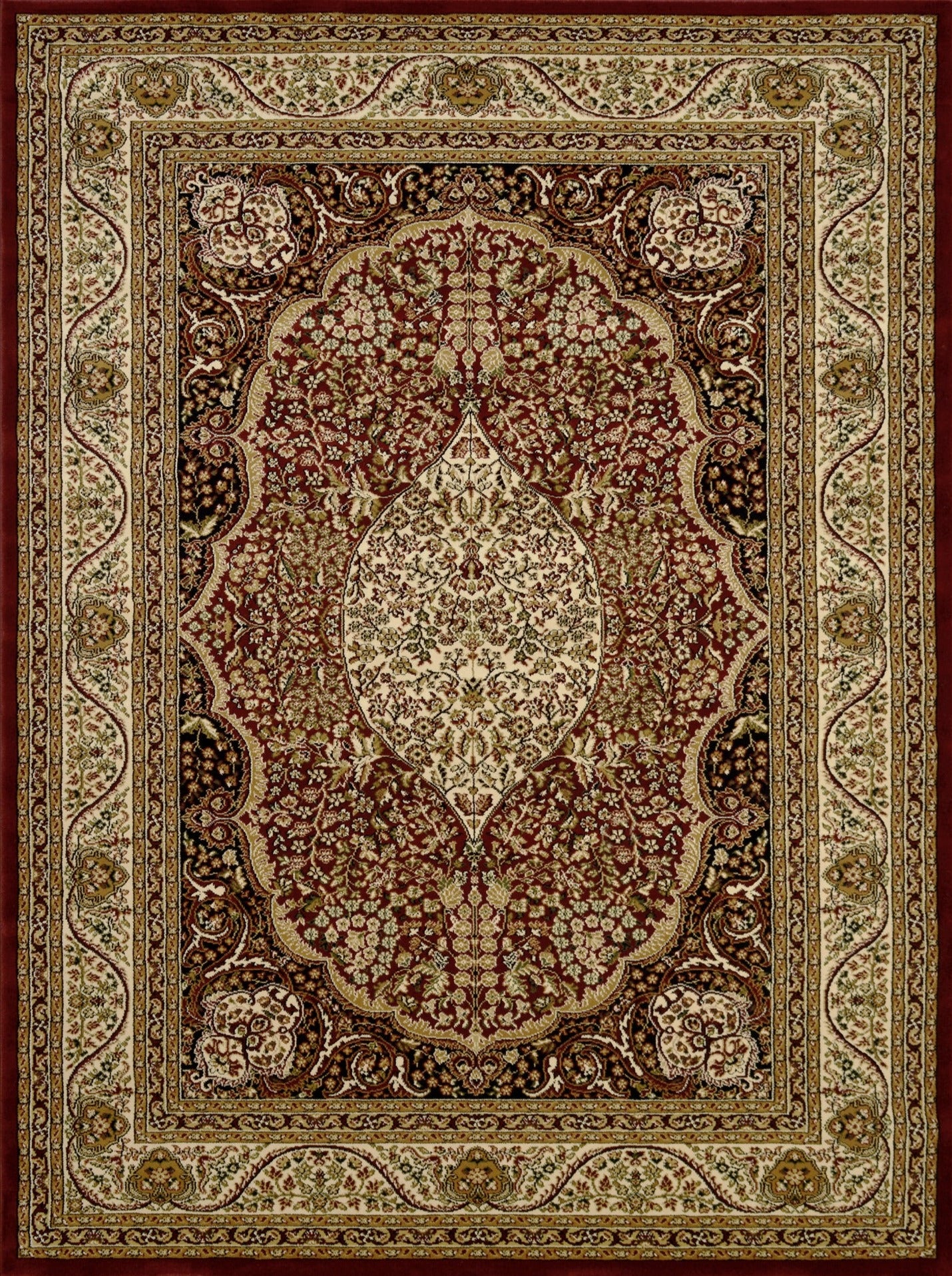 American cover design / Persian weavers Elegance 207 Burgundy Rug