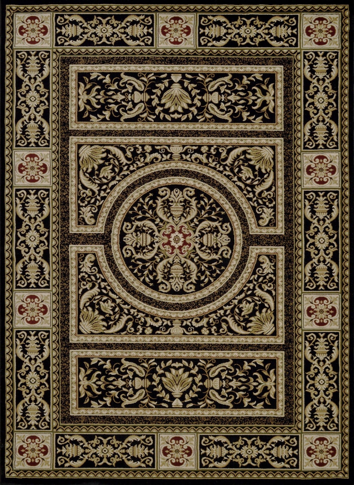 American cover design / Persian weavers Elegance 215 Black Rug