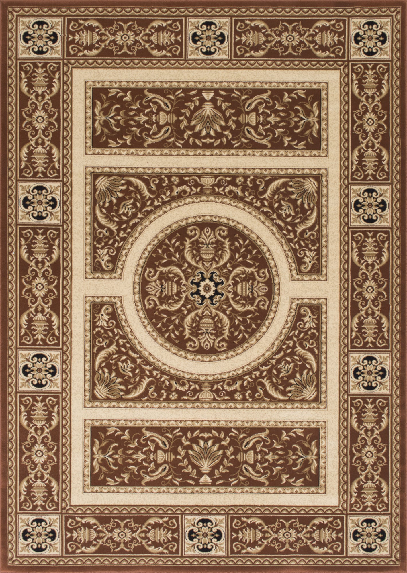 American cover design / Persian weavers Elegance 215 Brown Rug