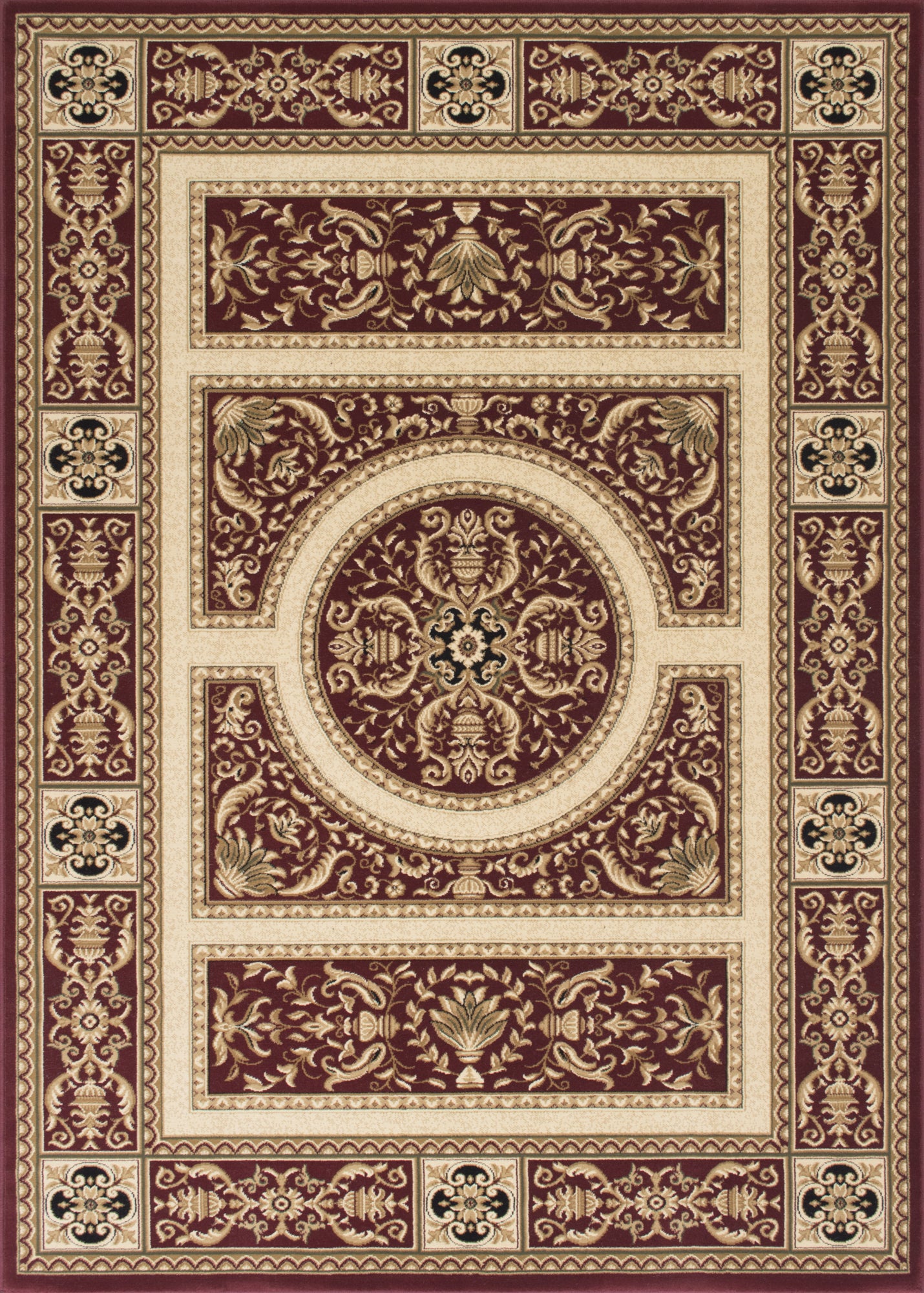 American cover design / Persian weavers Elegance 215 Burgundy Rug