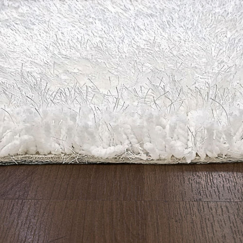Forte 88601-100 White Rug - 100% Polyester