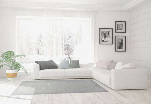 Forte 88601-100 White Rug - 100% Polyester