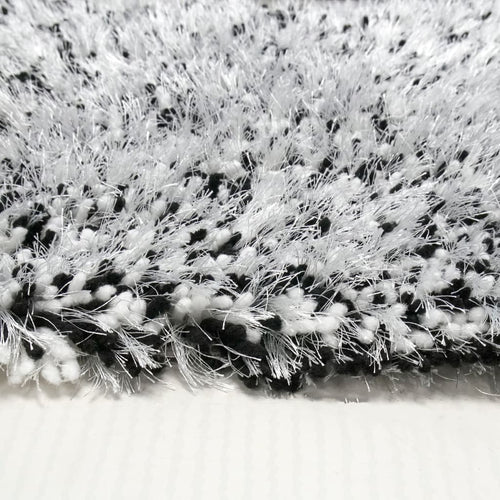 Forte 88601-109 Black-White Rug - 100% Polyester