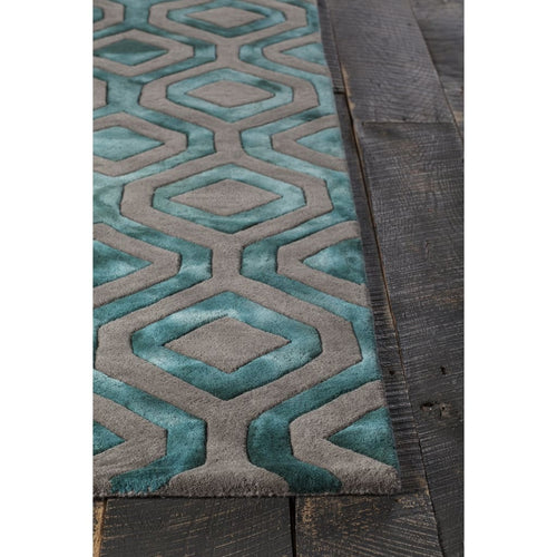 Fran FRA-42101 Teal Rug