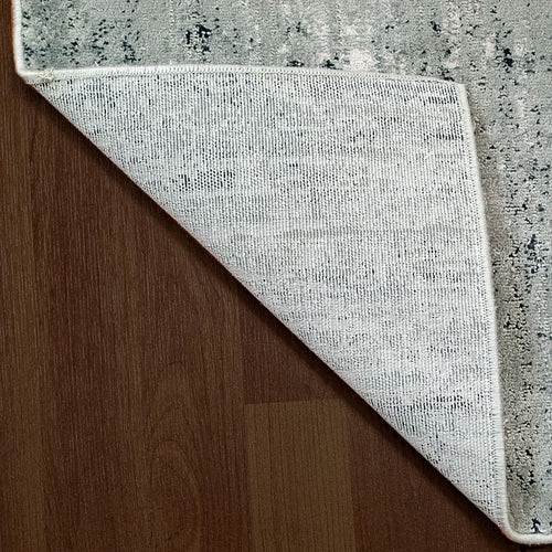 Icon 9330-910 Grey/Gold/Blue Rug - 70% Space-Dyed Viscose 