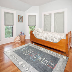 Kidz 8083-909 Grey/Multi Rug - 100% Polyester