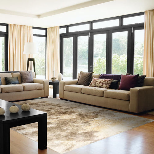 Loft 3100-119 Cream/Beige/Brown Rug - 100% Polyester