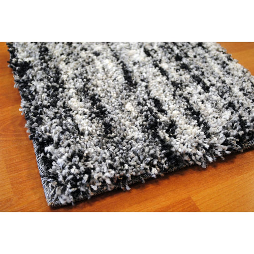 Mehari 23094-6258 Black/White Rug - 100% Polypropylene
