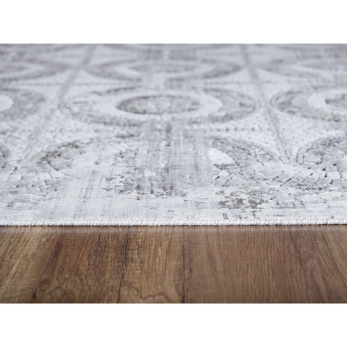 Mosaic 1663-900 Grey Rug - 100% Chenille Viscose