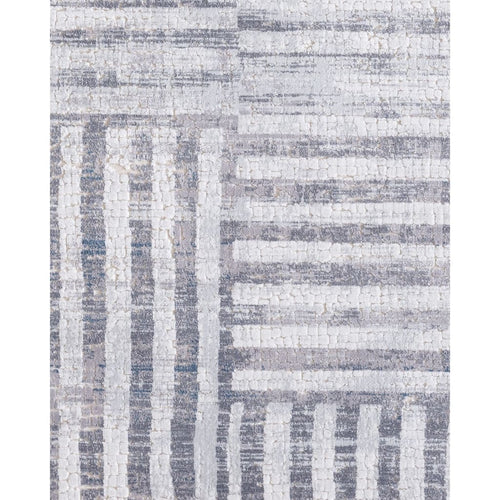 Mosaic 1671-119 Cream/Grey Rug - 100% Chenille Viscose