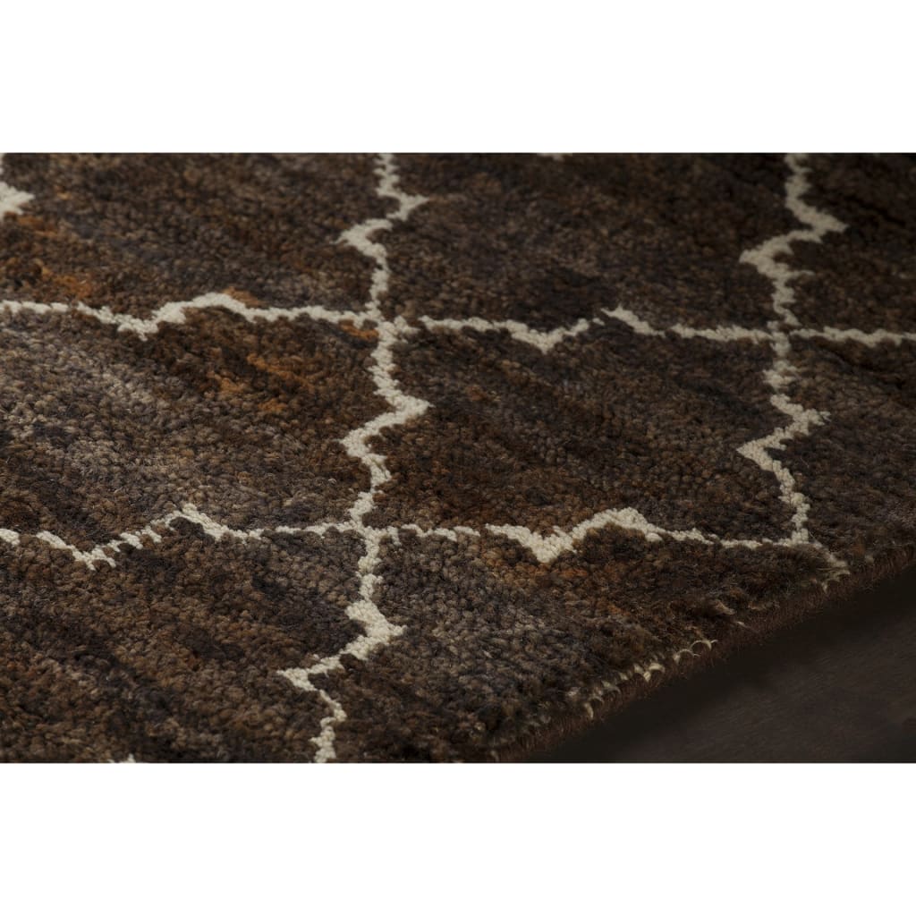 Chandra Nesco NES-32702 Dark Brown Rug