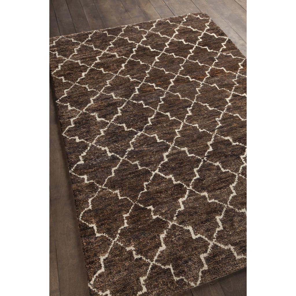 Chandra Nesco NES-32702 Dark Brown Rug