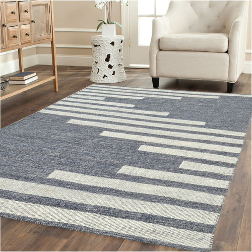 Oak 8372-910 Grey/Ivory Rug - Grey / 8‚Äö√Ñ√¥ x 10‚Äö√Ñ√¥ - 10% Wool 90%