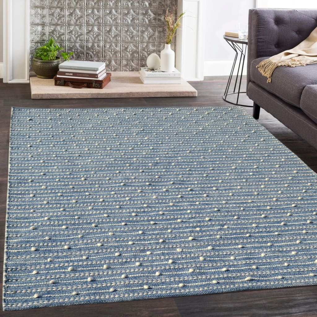 Dynamic Rugs Oak 8373-501 Blue/Ivory Rug