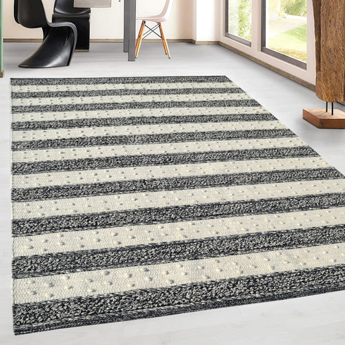 Oak 8375-199 Ivory/Charcoal Rug - Ivory / 8‚Äö√Ñ√¥ x 10‚Äö√Ñ√¥ - 10% 