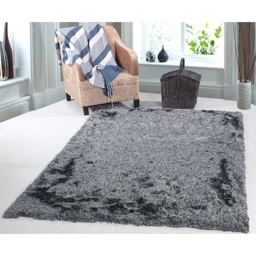 Paradise 2401-999 Charcoal/Multi Rug - 100% Polyester