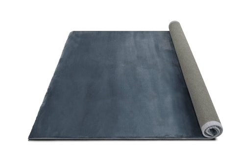 American cover design / Persian weavers Rabbit Fur Solid Gray Rug