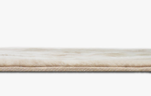 American cover design / Persian weavers Rabbit Fur Tie-dye Beige Rug