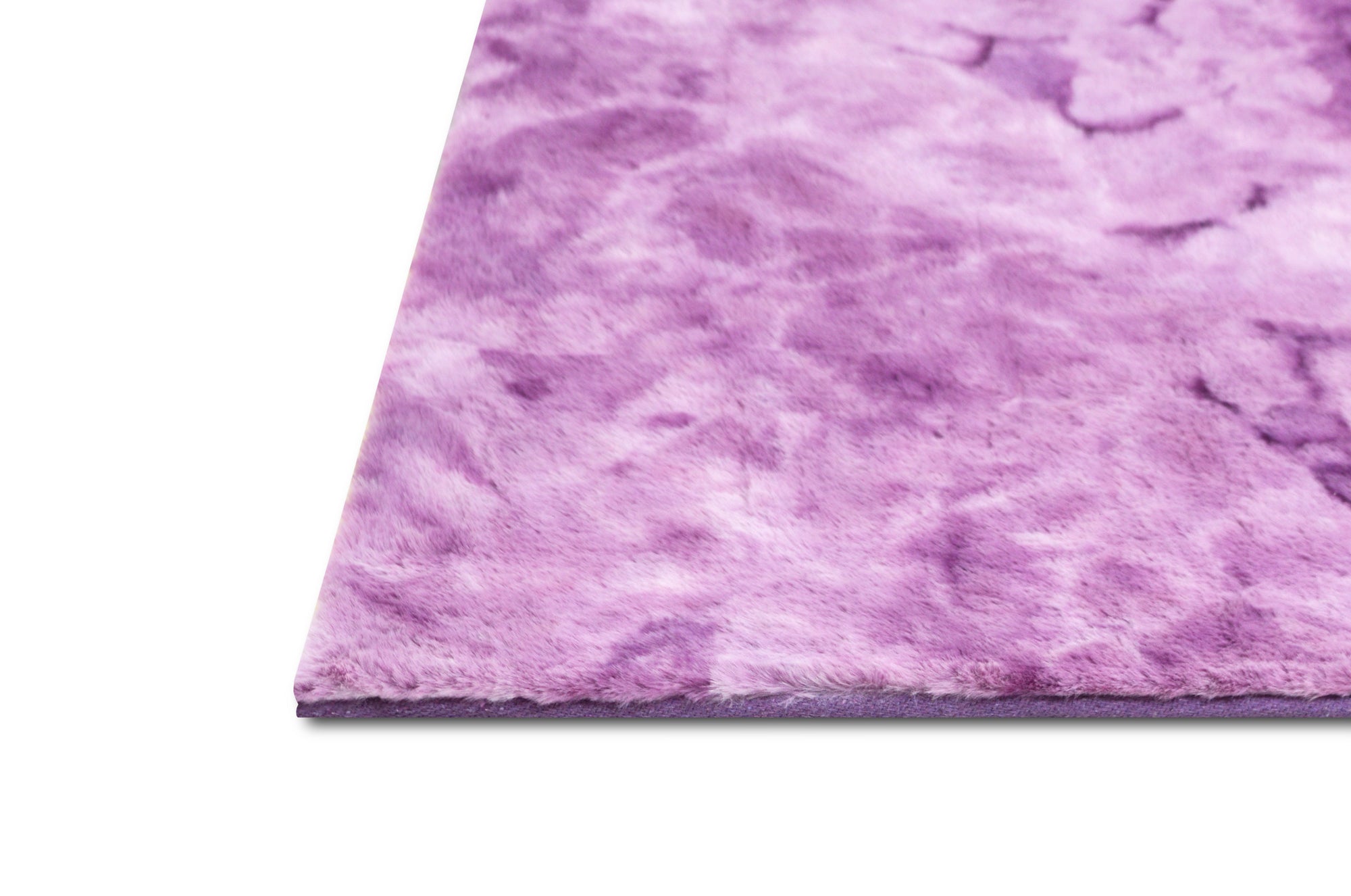 American cover design / Persian weavers Rabbit Fur Tie-dye Purple Rug