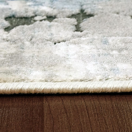 Scout 1681-150 Ivory/Blue Rug - 100% Chenille Viscose