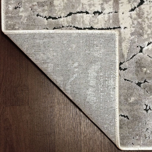 Scout 1689-190 Ivory/Grey Rug - 100% Chenille Viscose