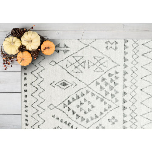 Sherpa 49006-6242 Ivory/Grey Rug - Blend Of Polyester And 
