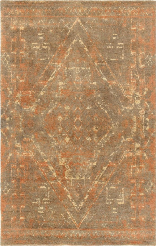 Chandra Zyala TAY-42407 rust Rug