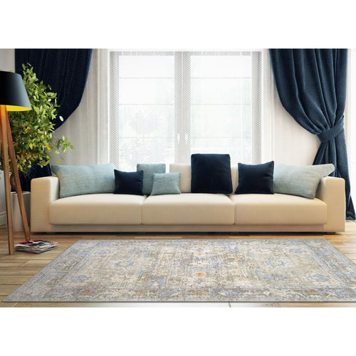 Valley 7981-975 Grey/Gold/Blue Rug - Grey / 9‚Äö√Ñ√¥2 x 12‚Äö√Ñ√¥10 - 