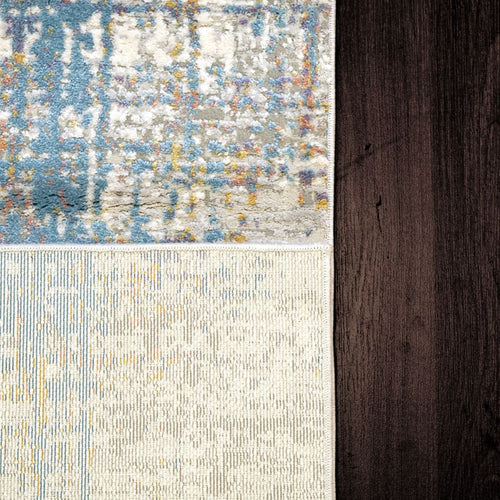 Valley 7985-950 Grey/Blue Rug - Blend Of Space-Dyed Viscose 