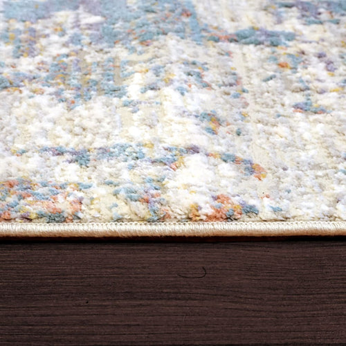 Valley 7987-959 Grey/Blue Rug - Blend Of Space-Dyed Viscose 