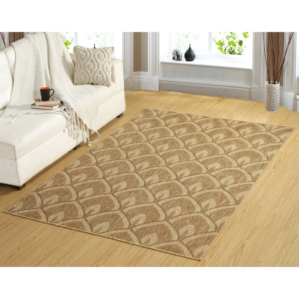 Dynamic Rugs Villa 1638-800 Light Neutral/Dark Neutral Rug