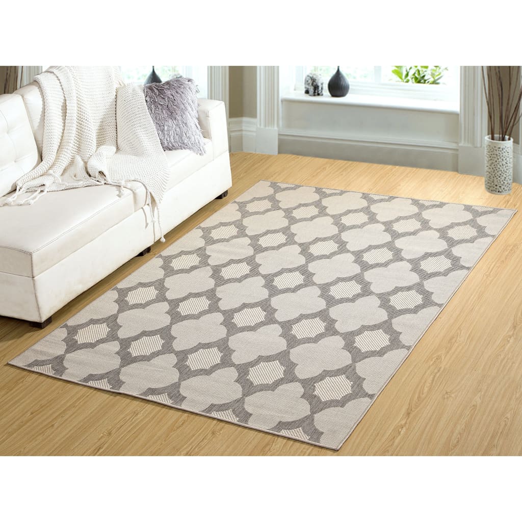 Dynamic Rugs Villa 1640-109 Light Grey/Silver Rug