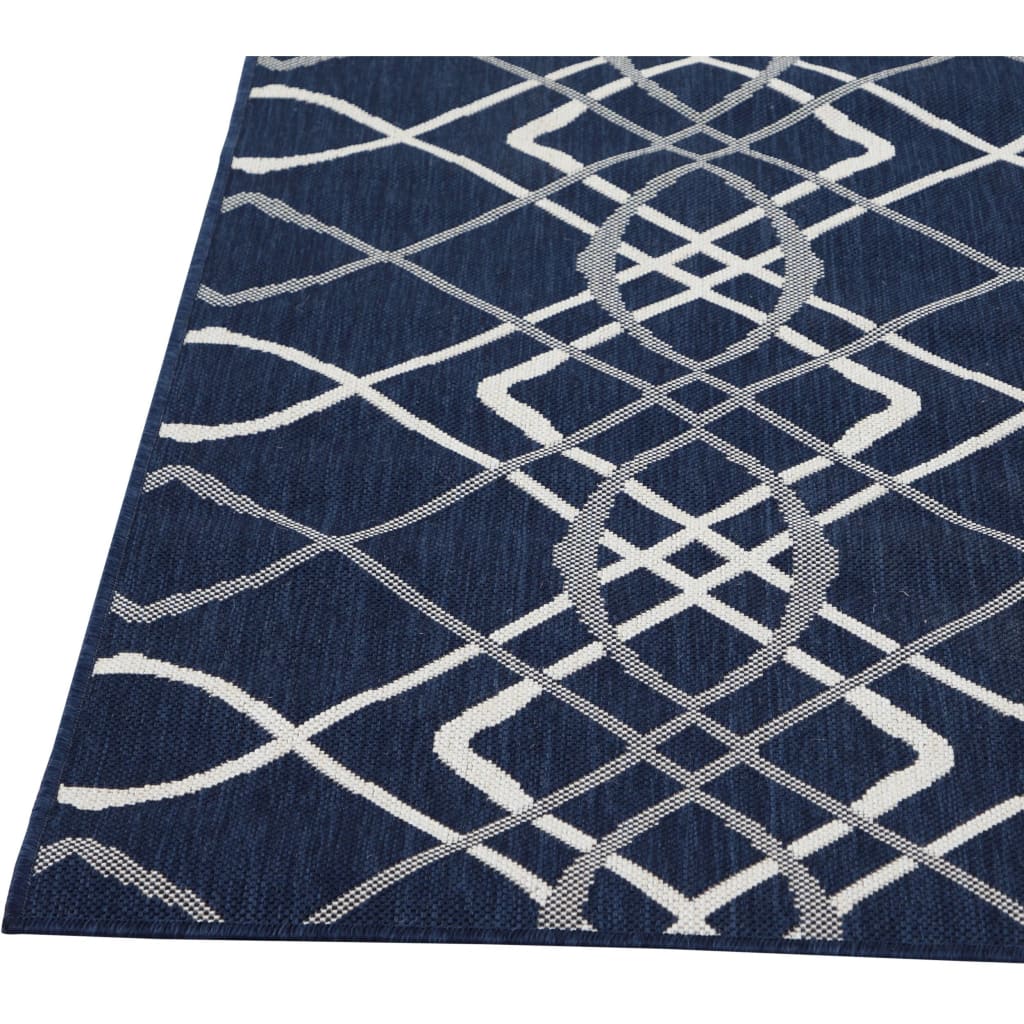 Dynamic Rugs Villa 1643-510 Navy/Ivory Rug