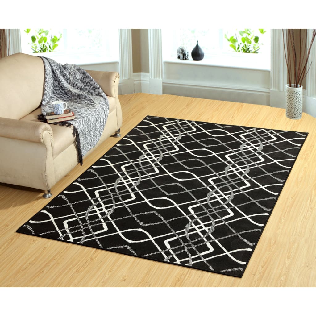 Dynamic Rugs Villa 1643-910 Black/Ivory Rug