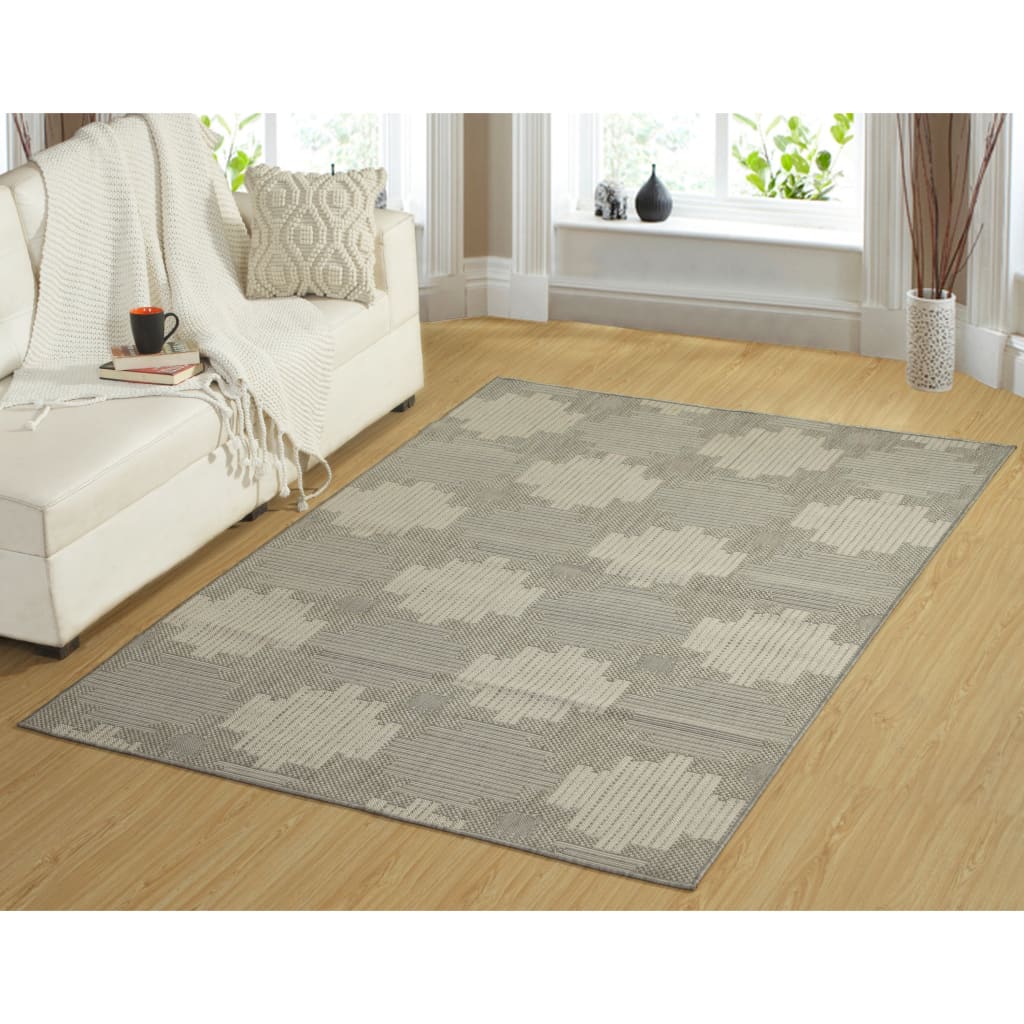 Dynamic Rugs Villa 1644-109 Light Grey/Silver Rug